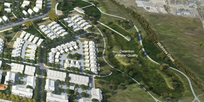 Planning map of a shared equity housing development