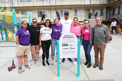 A new playground brings together the staff at The Unity Council