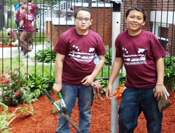 Two kids help revitalize their neighborhood